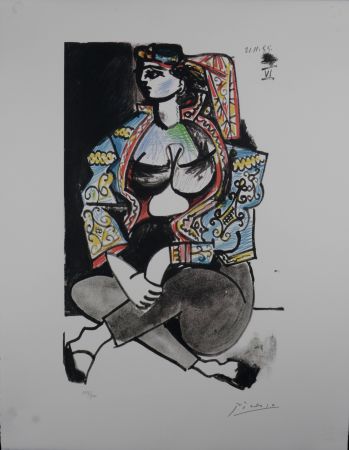 Lithographie Picasso (After) - Odalisque