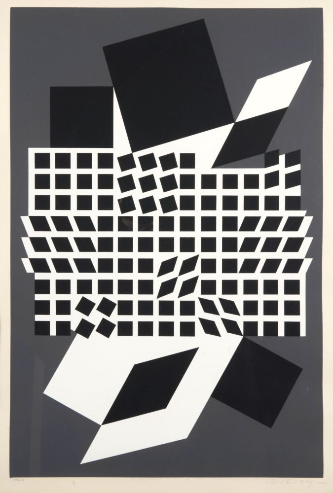 Siebdruck Vasarely - OETA