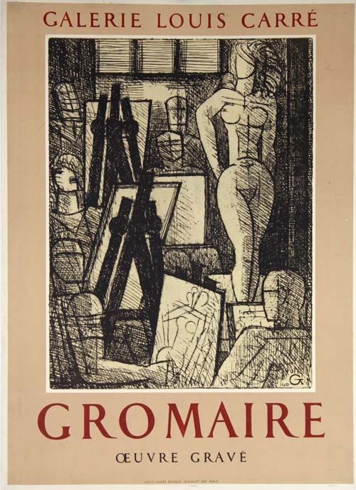 Plakat Gromaire - Oeuvre Gravé Galerie Louis Carré