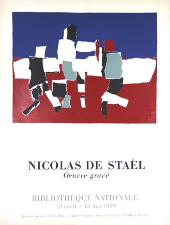 Siebdruck De Stael - Oeuvre Gravée   Bibliothéque Nationale