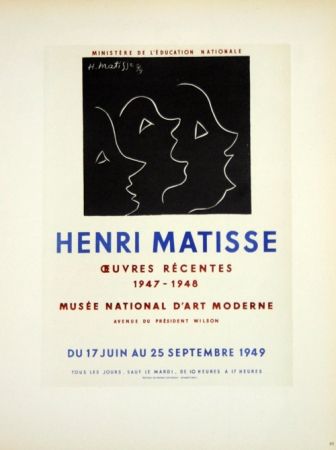 Lithographie Matisse - Oeuvres Recentes Musée D'Art Moderne