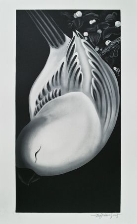 Lithographie Tongzhengang - Oiseau2