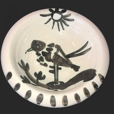 Keramik Picasso - Oiseau au Soleil 