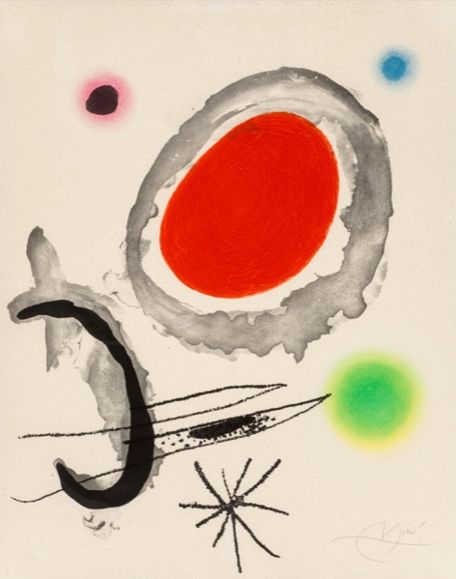 Stich Miró - Oiseau Entre Deux Astres