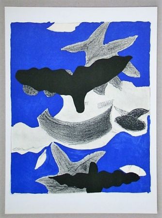 Lithographie Braque (After) - Oiseaux
