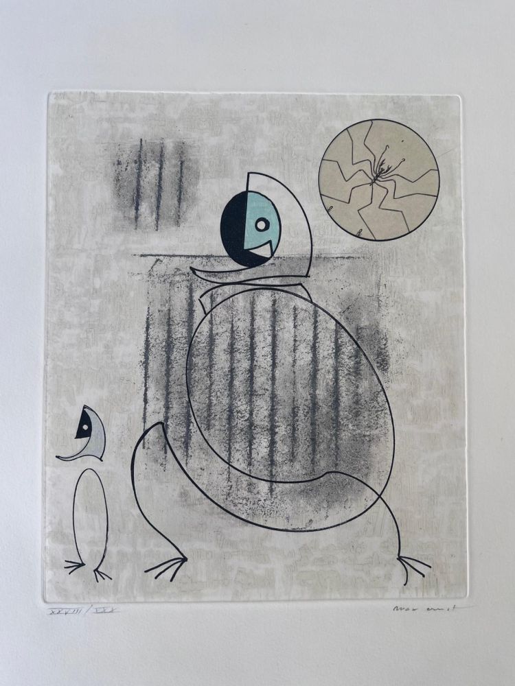 Radierung Und Aquatinta Ernst - Oiseaux en péril 