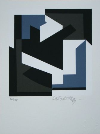 Siebdruck Vasarely - OLBIO II
