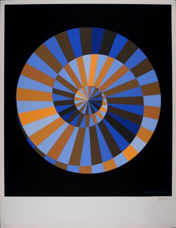Siebdruck Vasarely - Olympia, 1971 - Large silkscreen!