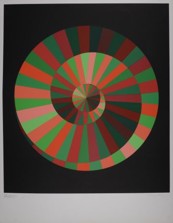 Siebdruck Vasarely - Olympia, 1972 - Hand-signed