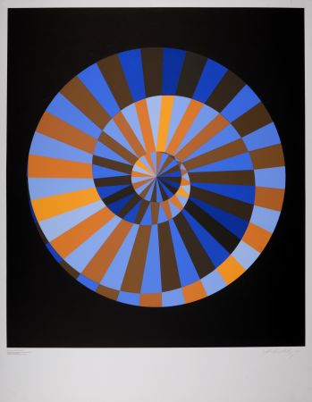 Siebdruck Vasarely - Olympia, 1972 - Hand-signed