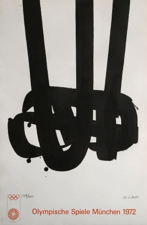 Lithographie Soulages - Olympische Spiele Muenchen 1972