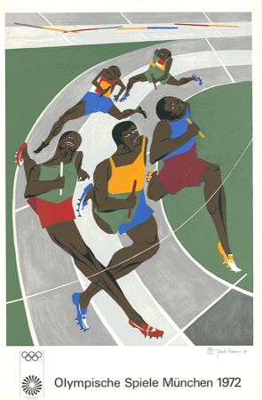 Siebdruck Lawrence - Olympische Spiele München 1972 (The Runners)