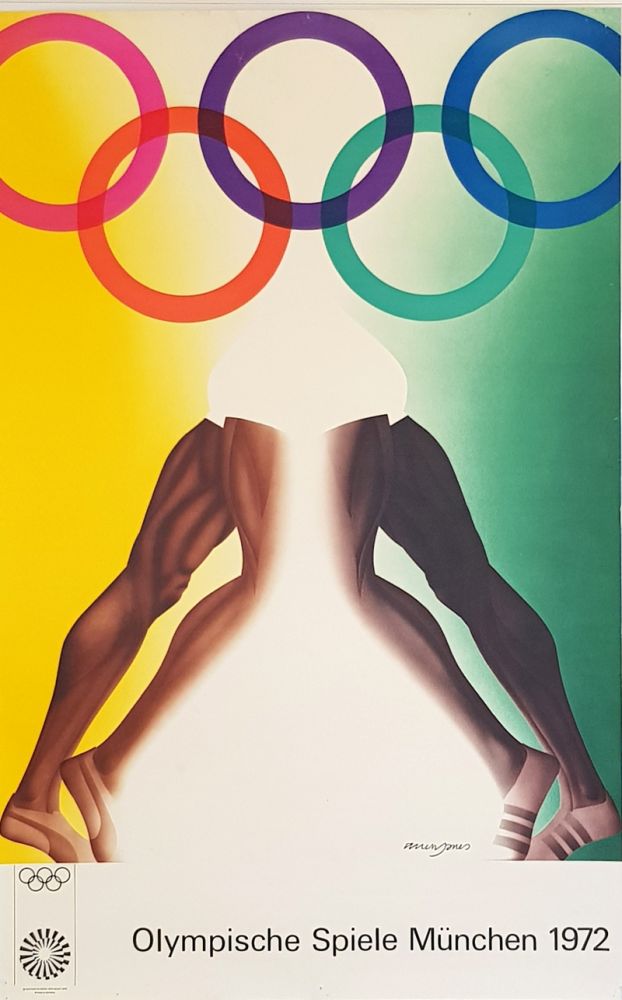 Plakat Jones - Olympishe  Spiele  Munchen  1972