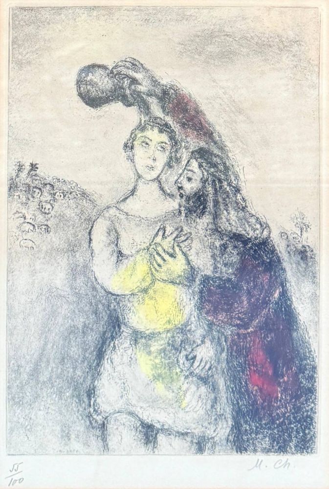 Stich Chagall - Onction de Saül