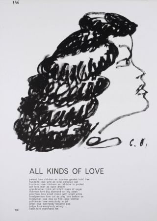 Lithographie Oldenburg - One Cent Life : All Kings of Love, 1964