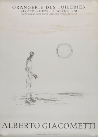 Lithographie Giacometti - Orangerie des Tuileries, 1969