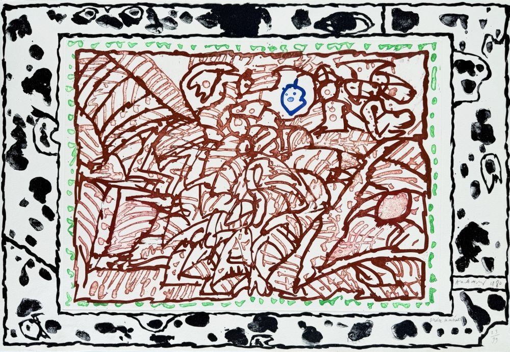 Radierung Alechinsky - Ordre Minéral