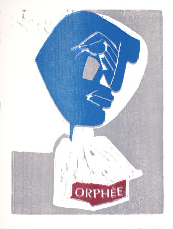 Holzschnitt Lorjou - Orphée, 1965