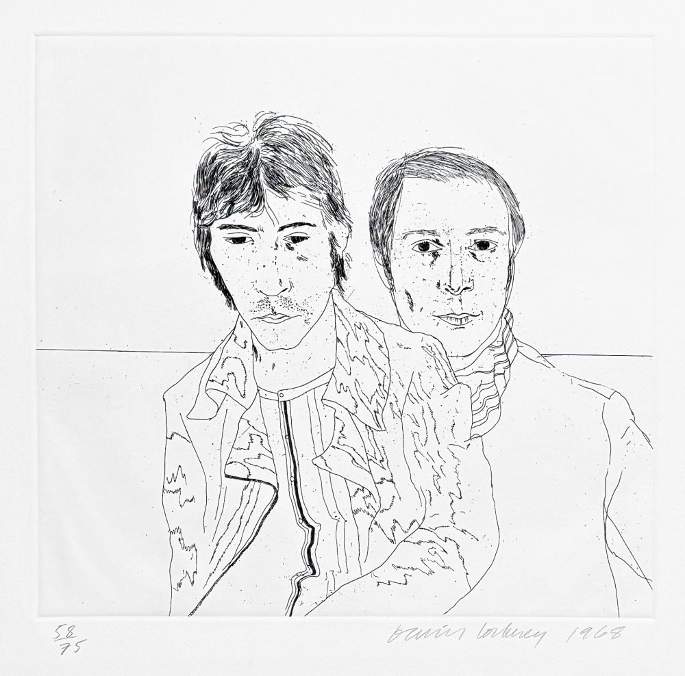 Radierung Hockney -  Ossie and Mo