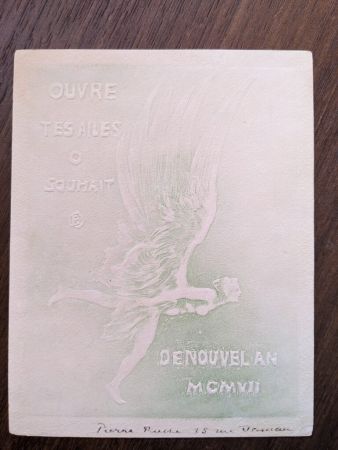 Keine Technische Roche - Ouvres tes ailes o souhait de nouvel an MCMVII (new year's greeting card for 1907)