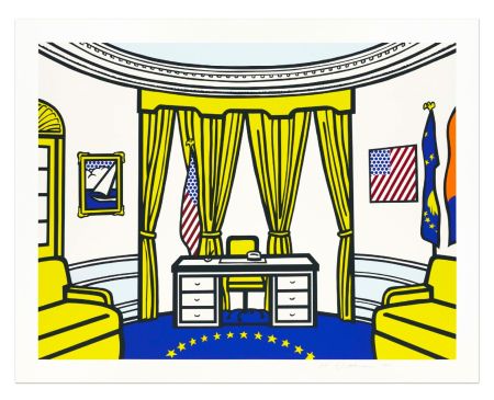 Siebdruck Lichtenstein - Oval Office, 1992