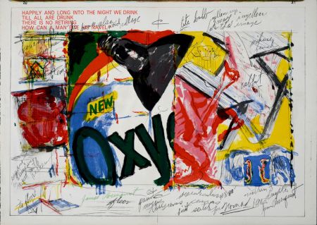 Lithographie Rosenquist - Oxy, 1964 - Hand-signed!