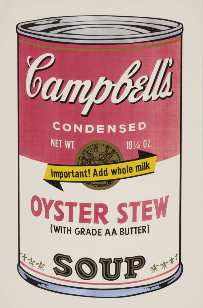 Siebdruck Warhol - Oyster Stew (from Campbell's Soup II)