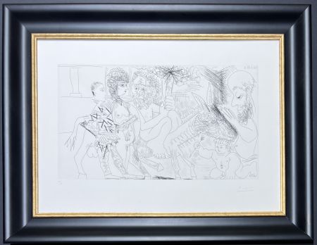 Stich Picasso - Pablo Picasso ( 1881 – 1973 ) – hand-signed etching on BFK Rives paper - 1968