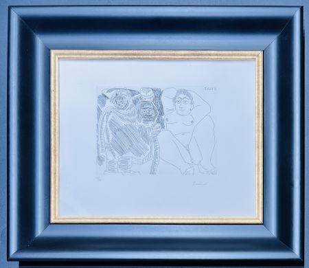 Stich Picasso - Pablo Picasso ( 1881 – 1973 ) – hand-signed etching on wove paper - 1968