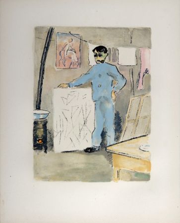Lithographie Van Dongen - Pablo Picasso au temps de l’Epoque bleue, 1949
