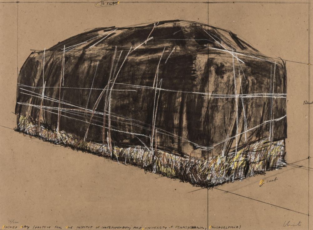 Siebdruck Christo & Jeanne-Claude - Packed Hay