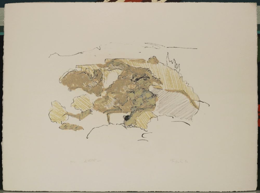 Lithographie Forgioli - Paesaggio 1970