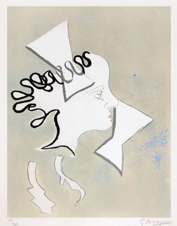 Radierung Braque - Page 47 from Si je mourais la-bas (If I Die Over There), 1962
