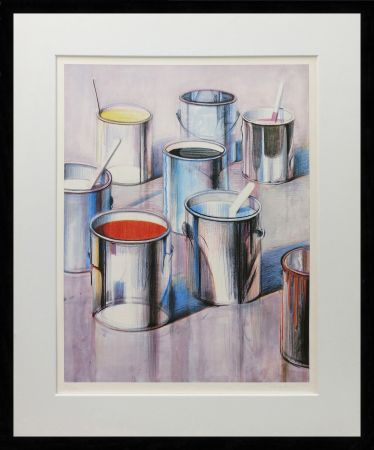 Lithographie Thiebaud - PAINT CANS