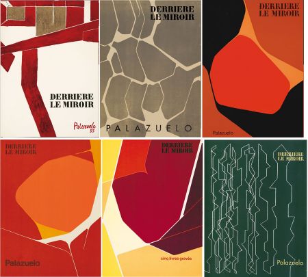 Illustriertes Buch Palazuelo - PALAZUELO. Collection complète des 6 volumes de la revue DERRIÈRE LE MIROIR consacrés à Palazuelo (parus de 1955 à 1978). 26 ESTAMPES ORIGINALES.