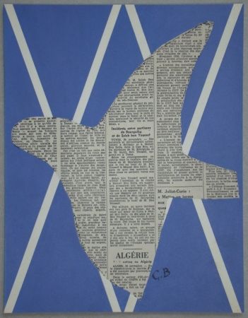 Siebdruck Braque - Papier collé pour XXe Siècle - 1955