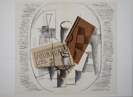 Lithographie Braque - Papiers Collés (C), 1963