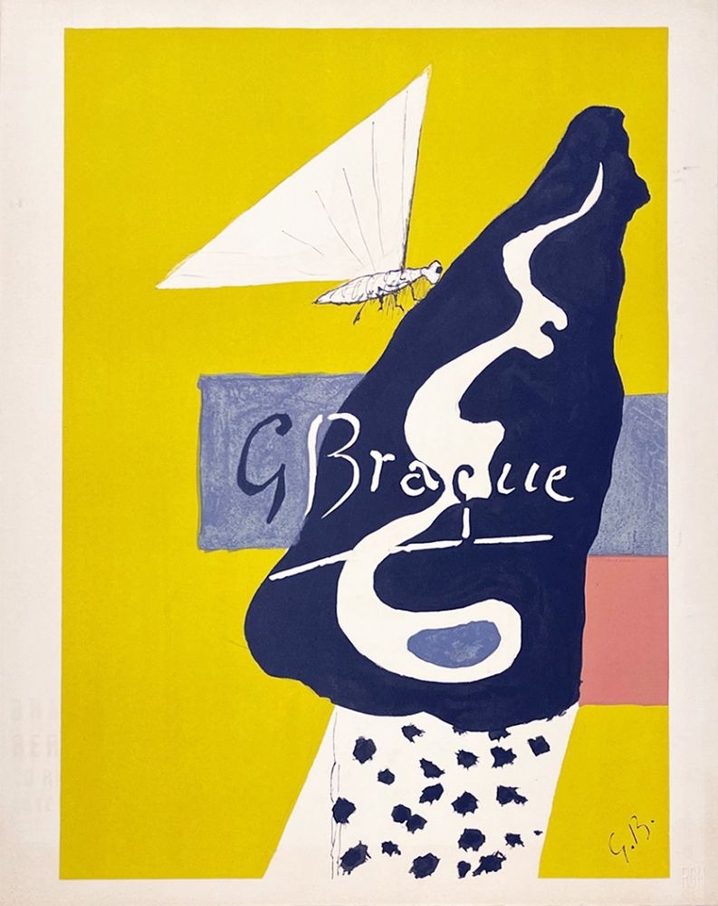 Lithographie Braque - Papillon