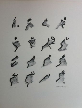 Lithographie Michaux - Par la voie des rythmes 159