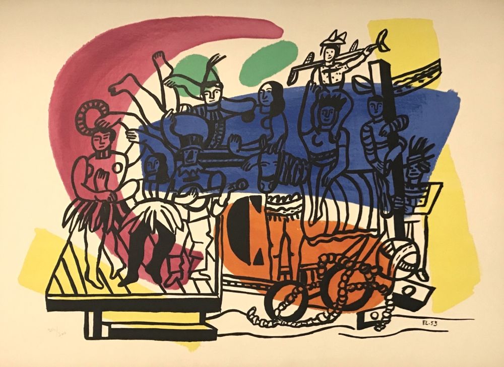 Lithographie Leger - Parade