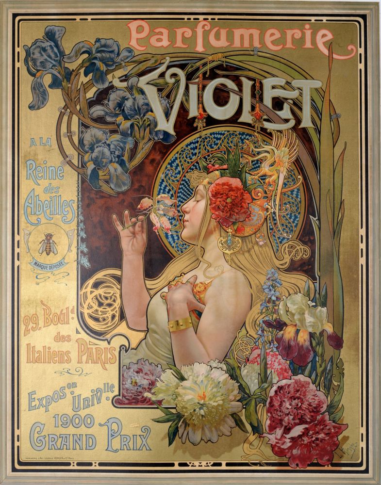 Lithographie Hingre - Parfumerie Violet. ca. 1901