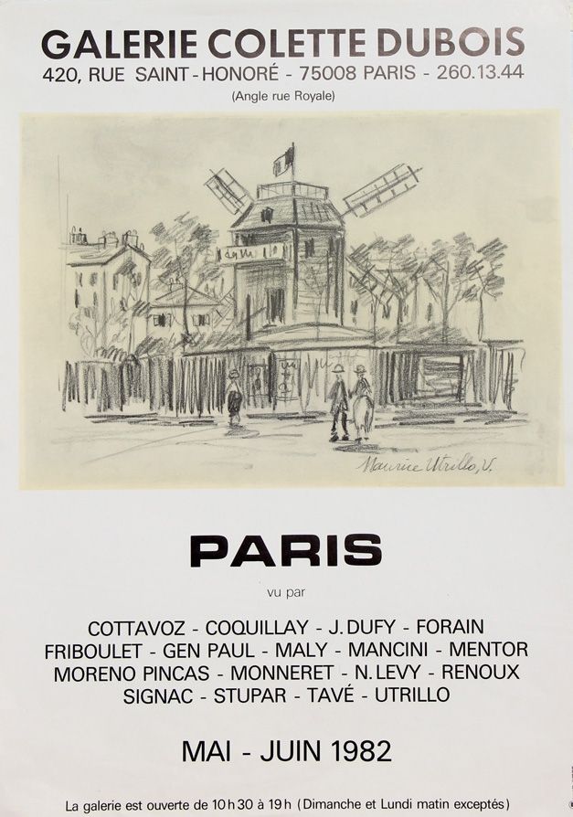 Plakat Utrillo - Paris