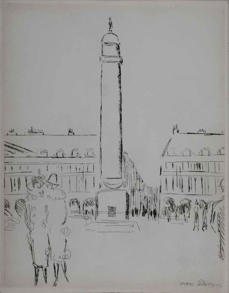 Stich Van Dongen - Paris 1937 : Place Vendôme, 1937