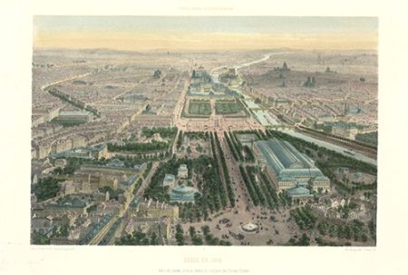 Lithographie Benoist - Paris en 1860
