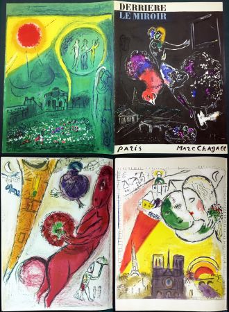 Illustriertes Buch Chagall - PARIS FANTASTIQUE. Derrière Le Miroir 66-67-68 (1954)