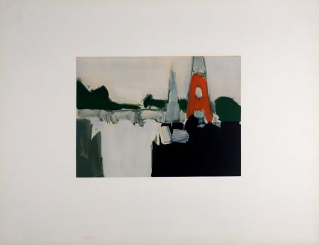 Lithographie De Stael - Paris, La Tour Eiffel, 1974