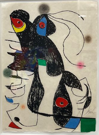 Radierung Und Aquatinta Miró - Paroles peintes V