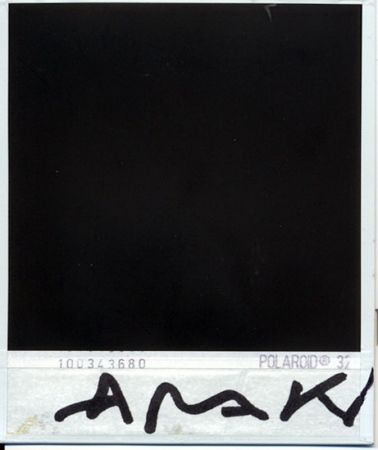 Fotografie Araki - Parte trasera de la polaroid