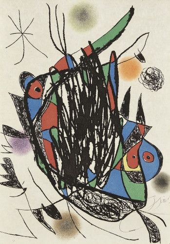 Radierung Und Aquatinta Miró - Passage De L'Egyptienne 5