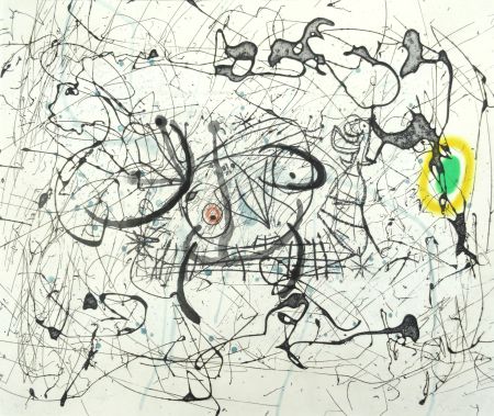 Aquatinta Miró - Passage de l'égyptienne